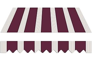 home Trends Tela para toldo de 4 m con cenefa, 4 x 3 m, tela de repuesto de 387 x 300 cm, toldo impermeable y protector solar, P5009