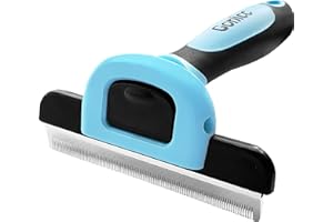 gonicc Peine para Perros y Gatos Cepillo para deshedding Cuidado, Cepillo de Aseo para Perros Pequeños, Medianos y Grandes + Gatos con Pelaje Corto a Largo