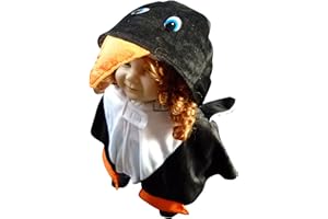 Seruna Pinguin-Kostüm, An67 74-98, Umhang für Baby Babies Klein-Kind, Pinguine Vogel Kostüm-e Fasching Karneval Kleinkinder-Karnevalskostüme Faschingskostüme
