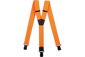 Olata mäns Hi-Vis reflekterande hängslen/hängslen med extra breda remmar – 4 cm