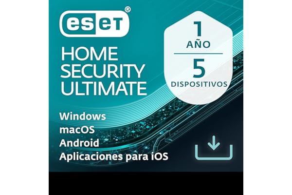 ESET HOME Security Ultimate 2026 | 5 dispositivos | 1 año | cortafuegos, VPN, protección de identidad y remediación de ransomware | Windows, macOS, Android e iOS | Código por email