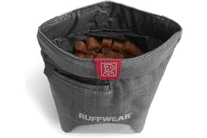 RUFFWEAR Treat Trader Dog Treat Pouch, With Waist Clip and Belt, For Hands-free Training and Quick Access to Treats, Waterproof Liner and Secure Magnetic Closure, One Size, Twilight Gray