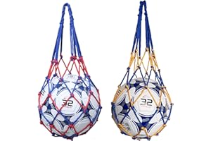 RGZD RGZ 2pcs Sacchi a rete per palloni, rete portatile 1 pallina borsa a rete da basket borsa a rete spessore elevato Per il trasporto di palloni da basket, palloni da pallavolo