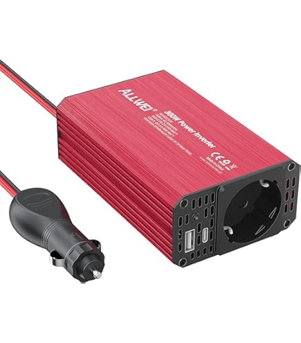 Omvormer 12V naar 230V / BESTEK 400W omvormer 12V-aansluiting DC 12V naar AC 230V 4 USB-poorten 1 Euro-aansluiting, met batterijclip en sigarettenaanstekerplug Omvormer 12V naar 230V / BESTEK 400W omvormer 12V-aansluiting DC 12V naar AC 230V 4 USB-poorten 1 Euro-aansluiting, met batterijclip en sigarettenaanstekerplug