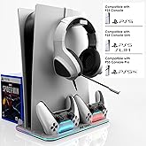 Ant Esports Dock5 RGB with Cooling Fan and Dual Controller Charger Station, PS5 Console Disc & Digital Edition, PS5 Cooling S