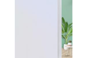 DUOFIRE Pellicola Vetri Pellicola Privacy per Vetri Pellicola Decorativa per Finestre Pellicola Anti-UV (44.5cm X 200cm, DS001W)