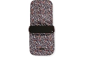 Ickle Bubba Universal Footmuff for Travel Systems – Reversible Fleece Lined Cosy Toes, Zip-Off Printed Liner for Stroller, Pram, Pushchair, Winter & Summer Use, Fits Most Models (Floral)