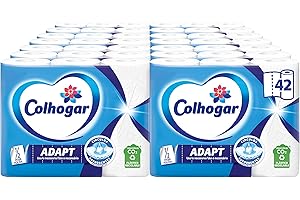 Colhogar Adapt 14x3 - Papel Cocina con Precorte de Media Hoja - 42 Rollos