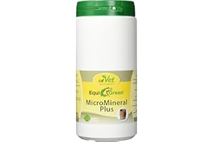 cdVet EquiGreen MicroMineral plus 1 kg - complément alimentaire pour chevaux, apport minéral 100 % naturel pour le cheval