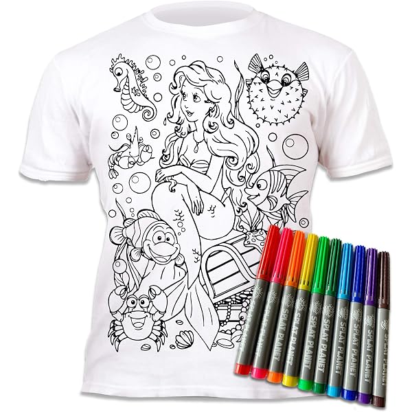Camiseta Mandala Para Pintar Y Colorear | Diseño Personalizable Con Motivo De Mandala | Regalo Creativo Para Niños Y Adultos | 100% Algodón