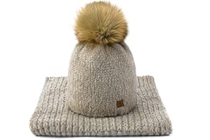 MFAZ MOREFAZ LTD Morefaz Ltd - Set di sciarpa e cappello per donne, in lana