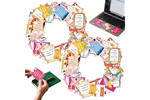 atnayo Positive Affirmation Cards for Kids, 100 Pcs Mini Motivational Card with Inspirational Quote for Employees, Students, Coworkers, Friend