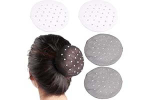 SUNBEAUTIFUL Retine per Capelli Invisibili Fasce elastiche invisibili con bordo Rete Capelli Invisibili Reti Elastiche,4 pezzi,Per La Danza Classica, La Danza, L'infermiera, Il Servizio Di Generi Alimentari