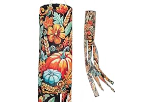Madrona Brands Autumn Harvest Windsock | Durable Outdoor Hanging Wind Sock Decoration | Yard, Garden, Patio | 48 Inch