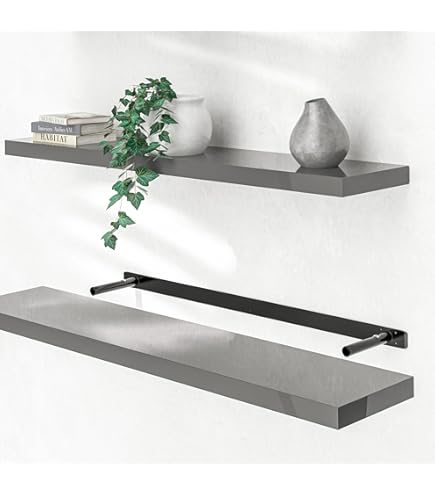 Casaria Wandregal 90cm Schweberegal - Holzoptik Eiche Mit 15kg Tragkraft