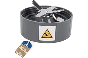 B Bluparts Lama di ricambio per Nutribullet – adatta per modelli Nutribullet 600 W e 900 W – base lama in acciaio inox con 6 lame