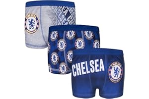 Chelsea FC - Jungen Boxershorts mit Vereinswappen - Offizielles Merchandise - Geschenk für Fußballfans - 3 Paar