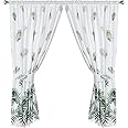 Charlotte Thomas, Fern, Pair of Pencil Pleat Lined Curtains, with Tie Backs Green, 168 x 183 cm