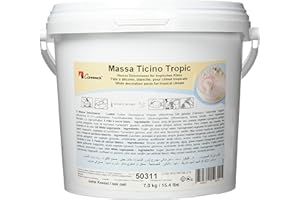 Massa Ticino Carma Tropic Rollfondant, 1er Pack (1 x 7 kg), weiß, CAR-MATI-WHITE-BKT-7000G