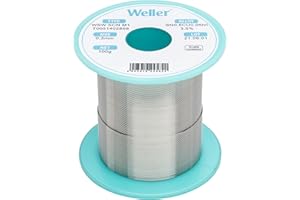 Weller WSW SCN M1 (T0051402899) Alambre De Soldadura Sin Plomo, Ø 0,3 Mm, Aleación Sn99.3Cu0.6Ni0.05, Contenido De Fundente 3.5%, 100g