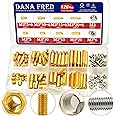 M3 Hex Male Female Brass Standoff Stud Board Hexagon Threaded Pillar PCB Motherboard Spacer Bolt Screw Nut Assortment Kit Mounting 120Pcs