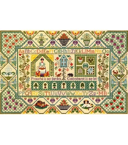 Bothy Threads Kit Punto Croce 'A Cheeky Escape' - Tela Aida 14 Count, Design 26x26 Cm, Da Lucy Pittaway