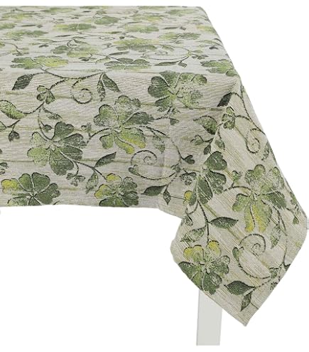 Tovaglia gobelin jacquard copritavolo stile tirolese dis. MOENA 140x140/180/220