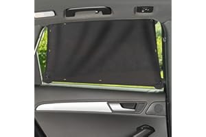 Zamboo Osłona przeciwsłoneczna dla niemowląt do samochodu – uniwersalna ochrona przed słońcem, z przyssawkami, do mocowania na szybie bocznej, chroniąca dzieci przed promieniowaniem UV (pojedyncza)