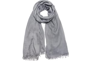 GRAGENGS Damen Sommer Schals Baumwolle Leichte Große Lange Gaze Damenschal Eleganter Plain Tücher 75”×43”