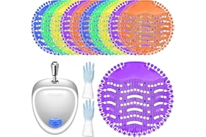 MEGYAD 10 Stück Urinalsieb mit Duft: Pissoirsieb Spritzschutz Universal Urinal Einsatz Pissoirsieb Lufterfrischer, 30 Tage Frischewirkung Pissoirsieb Urinal Einleger Matte Urinaleinlage Einsatz