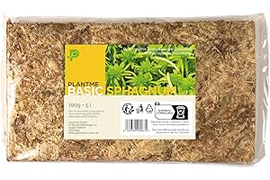 PlantMe Sphagnum Moos für Zimmerpflanzen und Rankstäbe, ergibt 5L (100, Gramm)