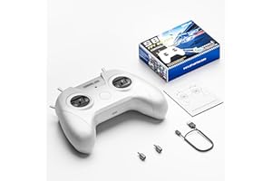 STARDRONE Télécommande Simulateur de Vol Drone S8-8 Canaux pour Jeux FPV Drone, Compatible avec les Systèmes & Plateformes Populaires Pilotes Débutants et Profe (Blanc)