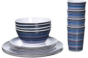 ‎OUTWELL Outwell Breeze Picnic Set für 4 Personen Picknick, Weiß-Blau, One Size