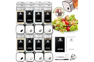 SIAZIH Juego de tarros de especias con rotación omnidireccional, 35 botes de especias con etiquetas para especias, organizador de especias de cocina, organizador de especias de 120 ml