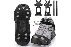 Trusiel Ice Snow Grips,Anti-Slip Shoes Ice Gripper 1 Pair Snow Walk Traction Cleats Winter Walker Traction Device for Walking on Ice Snow fit Snow & Ice Spikes Snow Traction Cleats Crampons