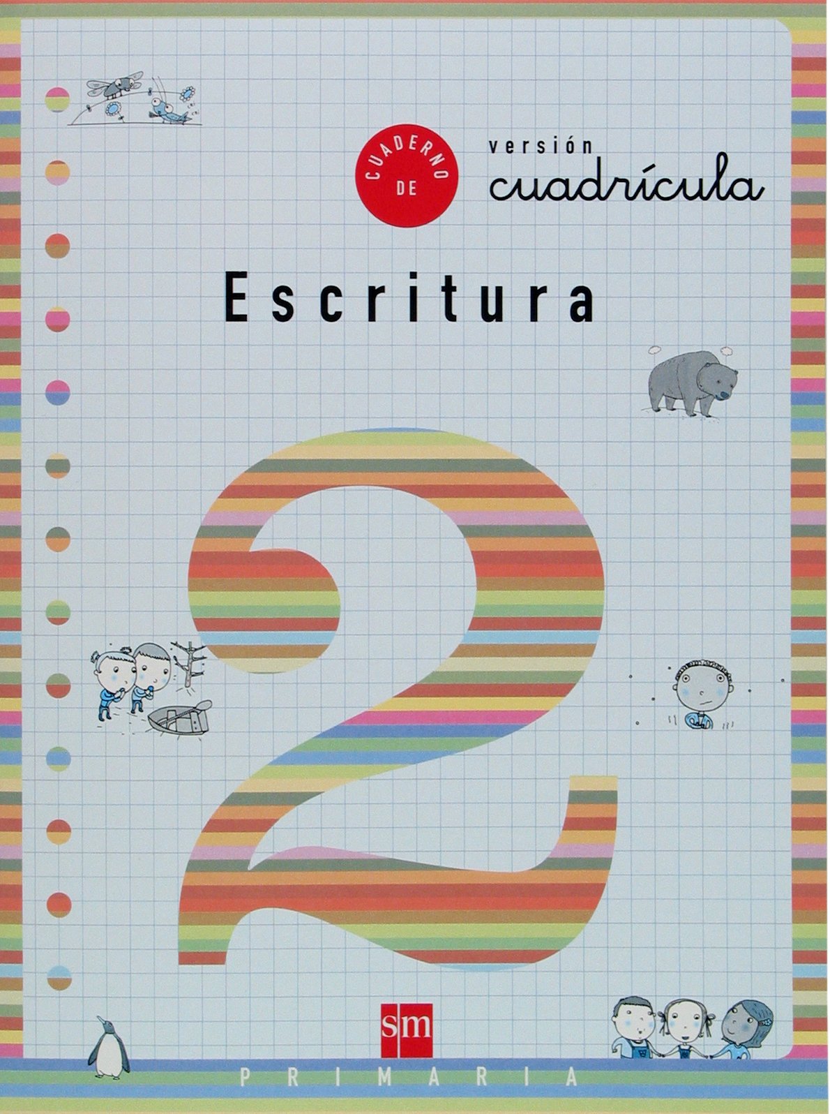 Cuaderno 2 de escritura, Cuadrícula. 1 Primaria