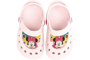 REQUETEGUAY URBAN RU Sabots Minnie Mouse pour Filles | Sabots Disney | Sabots Minnie Mouse Disney pour plage ou piscine