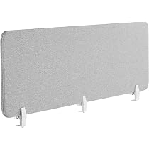 Cloison De Bureau TECTAKE Anti-Bruit 160x40cm - Paravent Sans Percage | Pour Open Space Et Télétravail