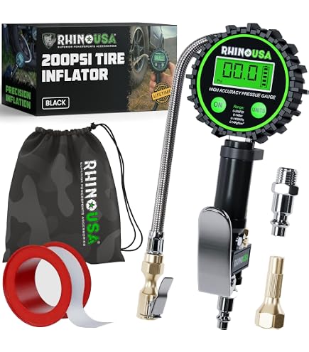 Misuratore Digitale Di Pressione Pneumatici CHILDWEET | Portatile, Alta Precisione, LCD | Per Auto, Moto E Camper | Controllo Temperatura Incluso