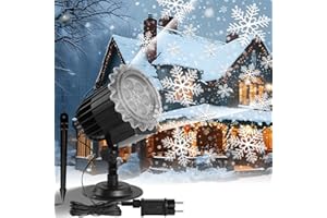 OCCOUMR LED Schneeflocken Projektor Licht, Wasserdicht IP65 Weihnachts Outdoor Dekoration für Weihnachtsfeiern, Hochzeiten Innen Außen Nutzung