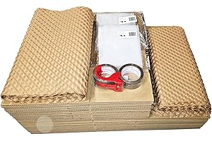 DRESSING MALIN Kit Déménagement T3 – 67 pièces : 20 cartons standard 55x35x30 cm, 20 cartons livre 34x26x32 cm, 20 papiers bulle, 2 adhésifs 4,8 cm x 68 m + 1 distributeur, 2 sacs fourre-tout 150L + 2 marqueurs