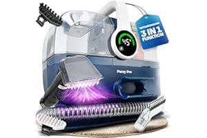 PRIMAVELLA Waschsauger mit Dampffunktion - Polsterreiniger Gerät PRO – 1800W Nasssauger mit 13kPa Saugkraft – Teppichreiniger Waschsauger, Dampfsauger & Sofa Reiniger für Polstermöbel