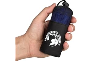 Backpacker's Journey ultra-small sleeping bag, light weight, thin, ultralight (155g), travel sleeping bag, microfibre lining. Ideal for backpacking, hostels and lodges