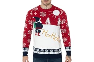 NOROZE Mens Novelty Knitted Christmas Sweater Jumpers