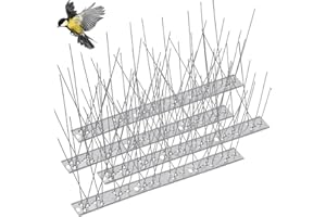 HYWEAN HSAFE 2.5Meter Taubenabwehr Spikes Edelstahl - 10 Stück 25cm Vogelabwehr Spikes Taubenspikes für Balkon Dach Fenster Garten