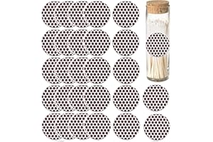 NINOCLAR Match Striker Paper Circle Match Striker Stickers Bumble Pattern Match Strike Paper with Adhesive Pre-Cut in Circles for Easy Match Lighting Craft Projects