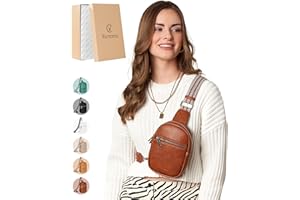 Vantamo Crossbody Bags for Women: RFID Blocking Vegan Leather Sling Bag with Anti-Pickpocket Clip - Trendy & Compact, Secure Style for Everyday Use with Peace of Mind Promise -3 Sizes, 6 Colors