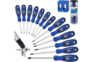 Sinoer 14-teiliges magnetisches Torx-Schraubendreher-Set, Chrom-Vanadium-Stahl, T4 - T40 magnetisches Stern-Schraubendreher-Set, professionelle Reparaturwerkzeuge