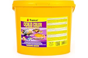 Tropical Ciklid Color XXL – Mat för akvariefisk – 5 l/1 kg