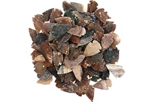 General Gemstone Punte di freccia in agata, da 1,27 cm a 2,5 cm, confezione da 100, sacchetto regalo nero, replica in stile indiano, teste di freccia in pietra
